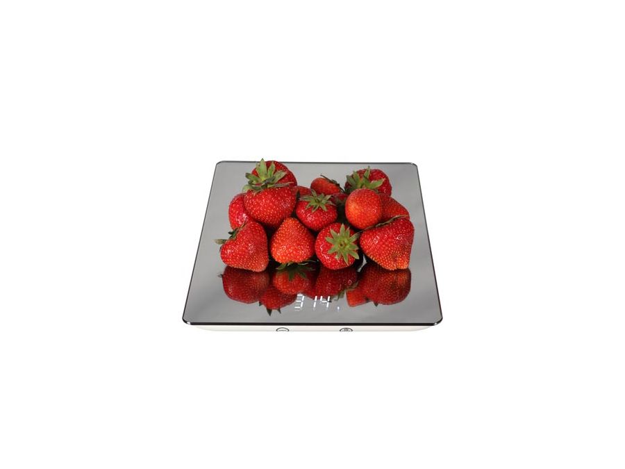 Digital køkkenvægt - Spejl overflade, 5 kg / 1g opl.