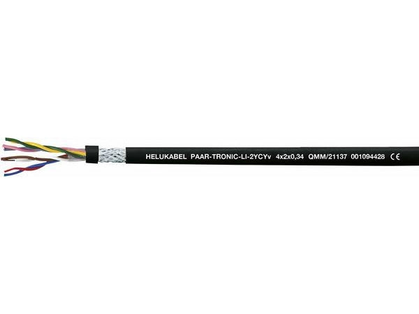 Multikabel - 8x0,22mm² + skærm, Ø8,9mm Sort (metervare)