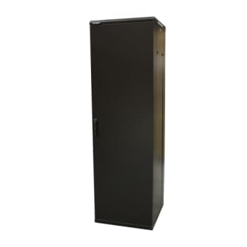 Gulvrack 19" 42HE B800xD800xH2080 mm sort med pladedør