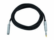 Audioforlængerkabel - 6,35mm st. JACK han/hun (6m)