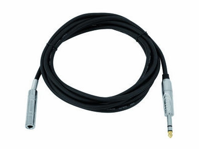 Audioforlængerkabel - 6,35mm st. JACK han/hun (6m)