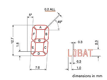 3 1/2 ciffer LCD display (I1048)
