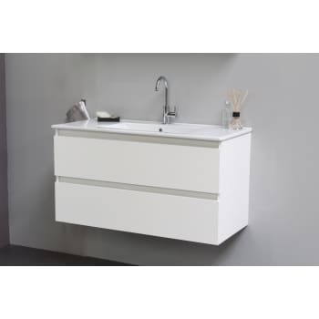 Sanibell Online møbelsæt 101x46,5 cm hvid højglans, leveres usamlet