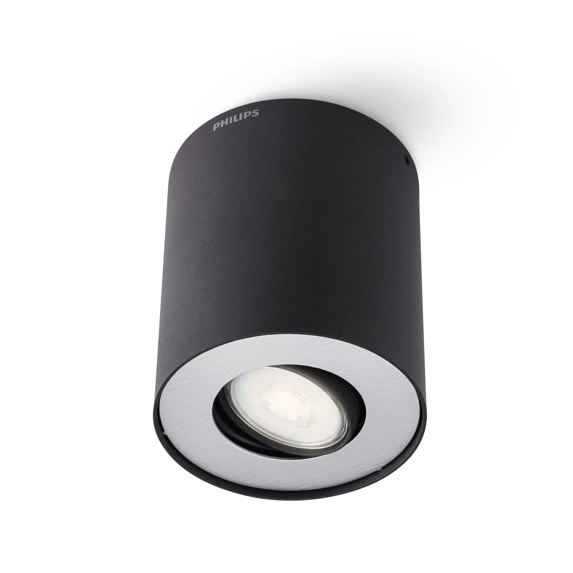PILLAR single spot black 1x50W 230V