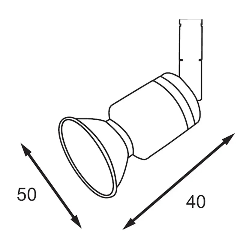 TR-305 1F spot 50W GU10 hvid