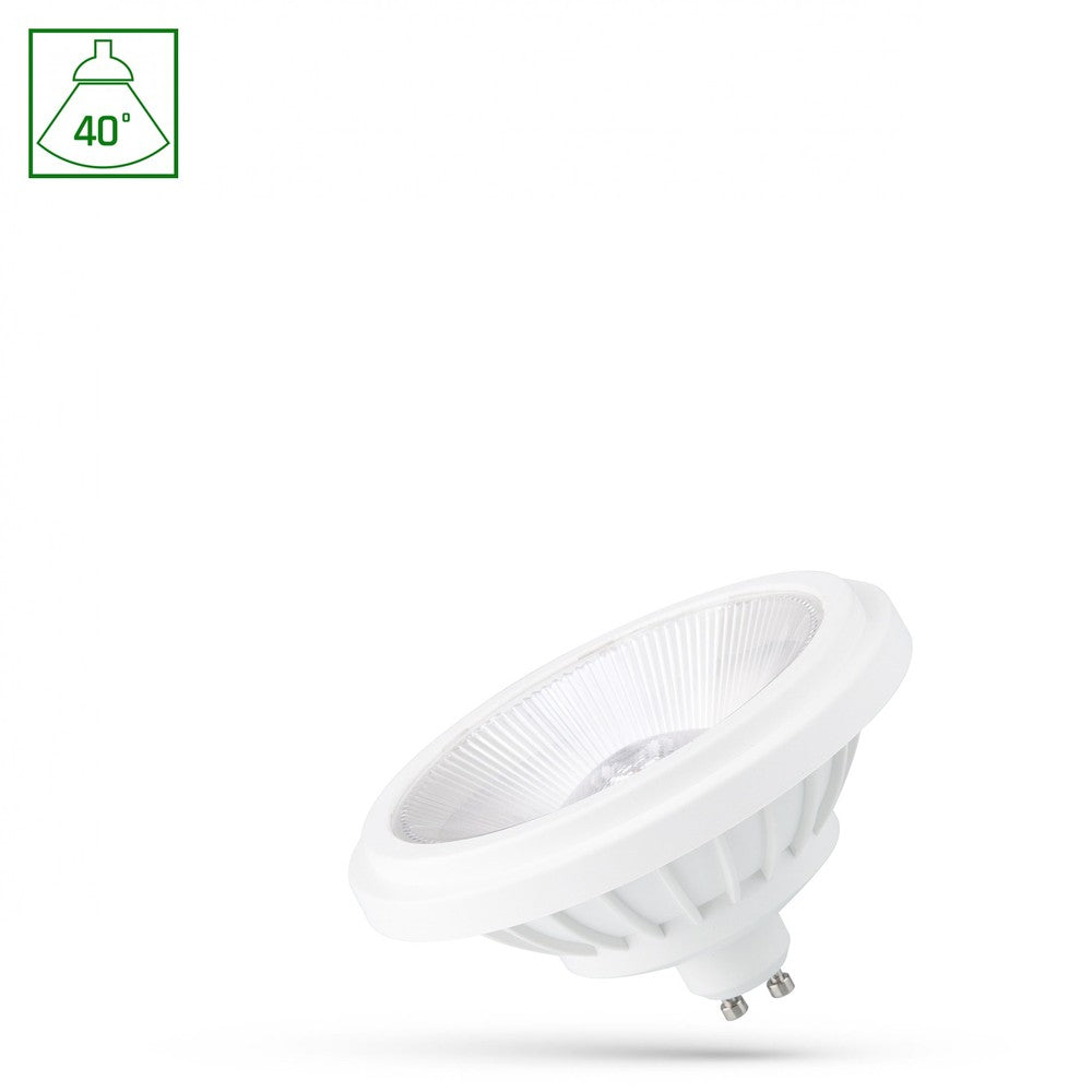 AR111 GU10 14W LED Pære - Varm Hvid, Hvid, Spectrum, RA80, 230V, 1200lm, 40° Spredning - Til Indendørs Belysning