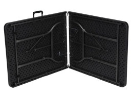 Klapbord - Sort, 180 x 75 x 74cm (rattan)