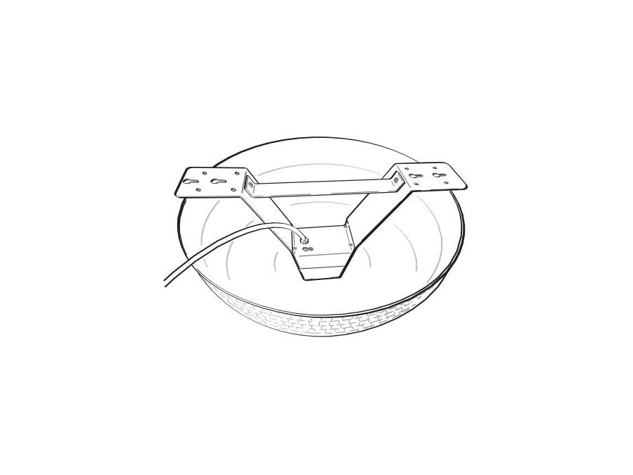 Halv spejlkugle - Ø40cm m. 230Vac motor