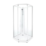 Showerama 10-5 classic femkantet brusekabine,90x90,hvid/klar