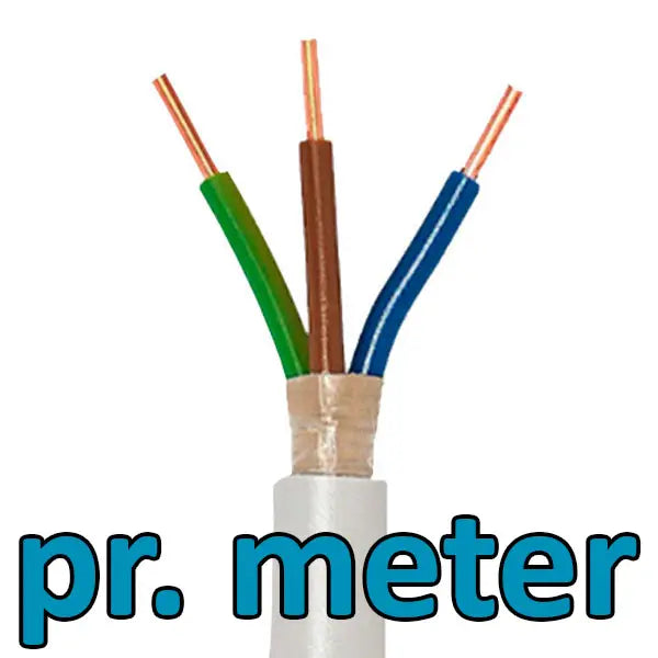 HF let installationskabel 3x2,5mm² - pr. meter