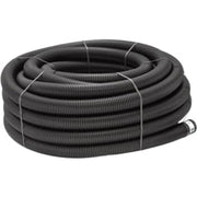 Uponor 126/113 mm PE-drænrør med 1,2 x 6,5 mm slids, 50 m, sort