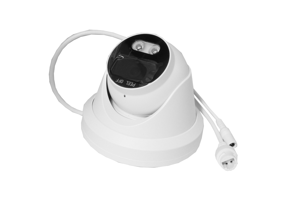 IP Dome netværkskamera - 8MP, 40m IR+hvid lys, PoE (IP67)