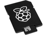 Raspberry Pi 16GB micro SDHC m. NOOBS + SD adapter
