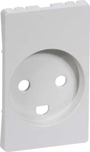 Fuga Afdækning for stikkontakt 1½ modul lysegrå