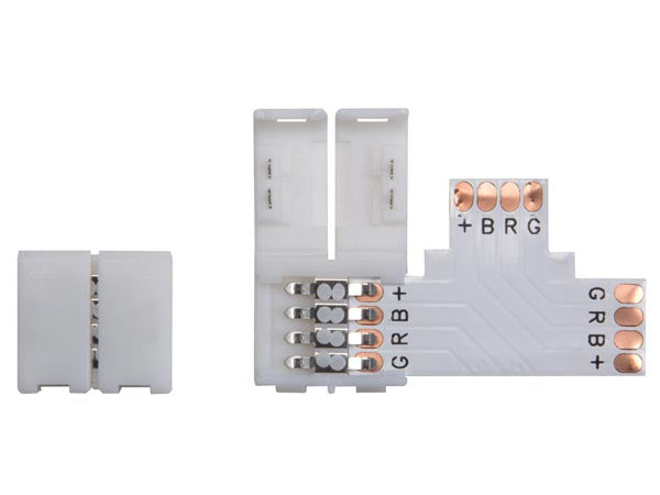 Klemme-konnektor - Til RGB LED strips (PCB 10mm)