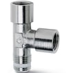 BSPT adaptor-male female tee-3/8 thread -PTFE seal S2070 3/8-3/8 PIPE FITTING SPRINT