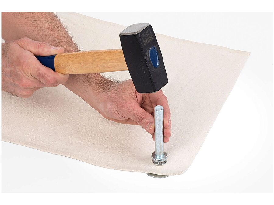 Presenningsøjer, inkl. hugpibeværktøj - Ø12,5mm (30 stk.)