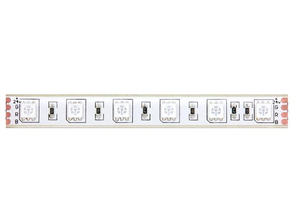 Vandtæt LED strip (IP68) - 24V, 60 RGB LED/m (5 meter)