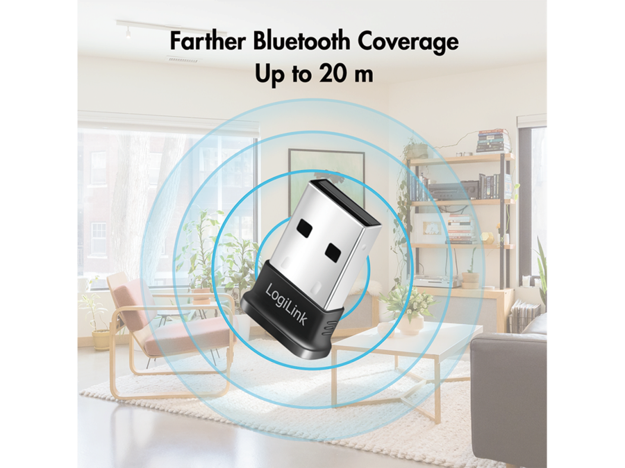 USB 2.0 Bluetooth v5.3 adapter - Micro (20m)