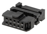 IDC fladkabelstik, hun - 10pol (2x5) 2,54mm benafstand