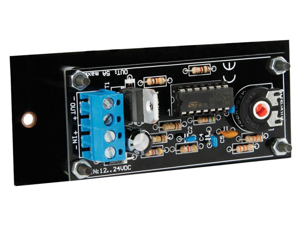 Lavspændings LED lysdæmper, 12-24V / 5A (loddekit)