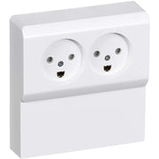 OPUS 66 standard stikkontakt panel udv dobb hvid