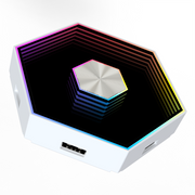 RGBIC Hexagon Infinity Væglys 12 stk. sæt i 12W - Multifarvet LED væglampe med 5V input til stemningsfuld belysning