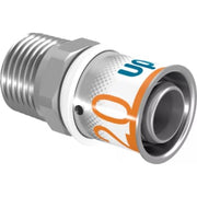 Uponor S-PRESS kobling med nippel CW724 20x1/2"MT