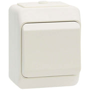 Kapslet trykafbryder IP44 - hvid