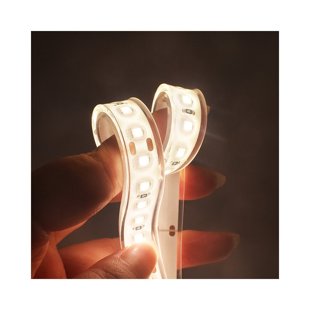 20m Vandtæt Pool LED Strip med 120 LED pr. meter, 7,5W/m, IP68, 24V, 750lm/m, RA80