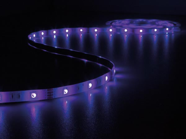 Musikstyret LED stripsæt (IP61) - 150 RGB LED + styring (5m)