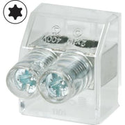 Samlemuffe 2x10 mm² dobbelt Torx T10 (pose med 10 stk)