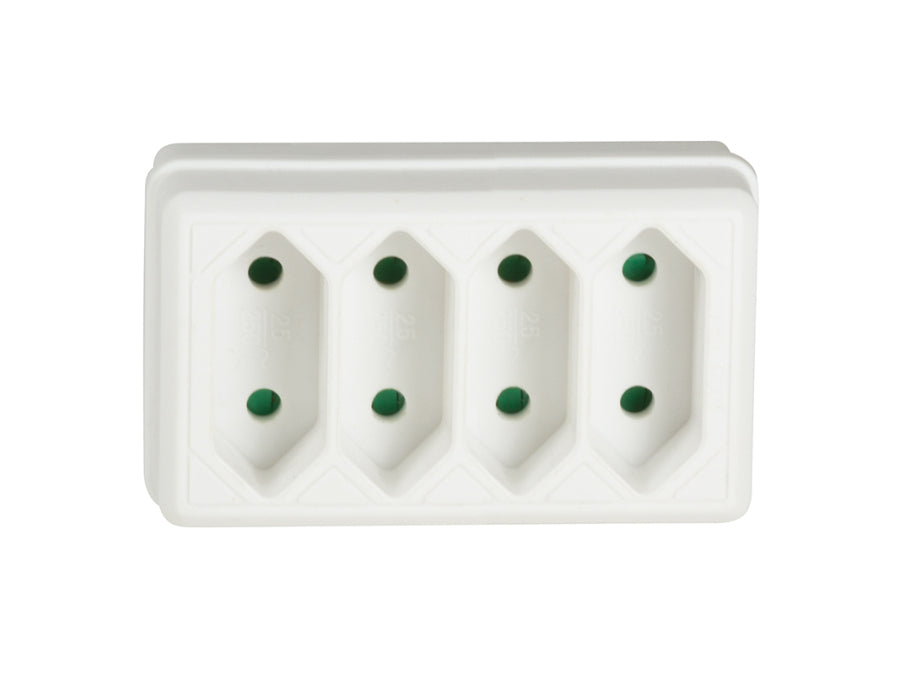 Netstikforgrener - Han til 4 x Euro hun, Hvid