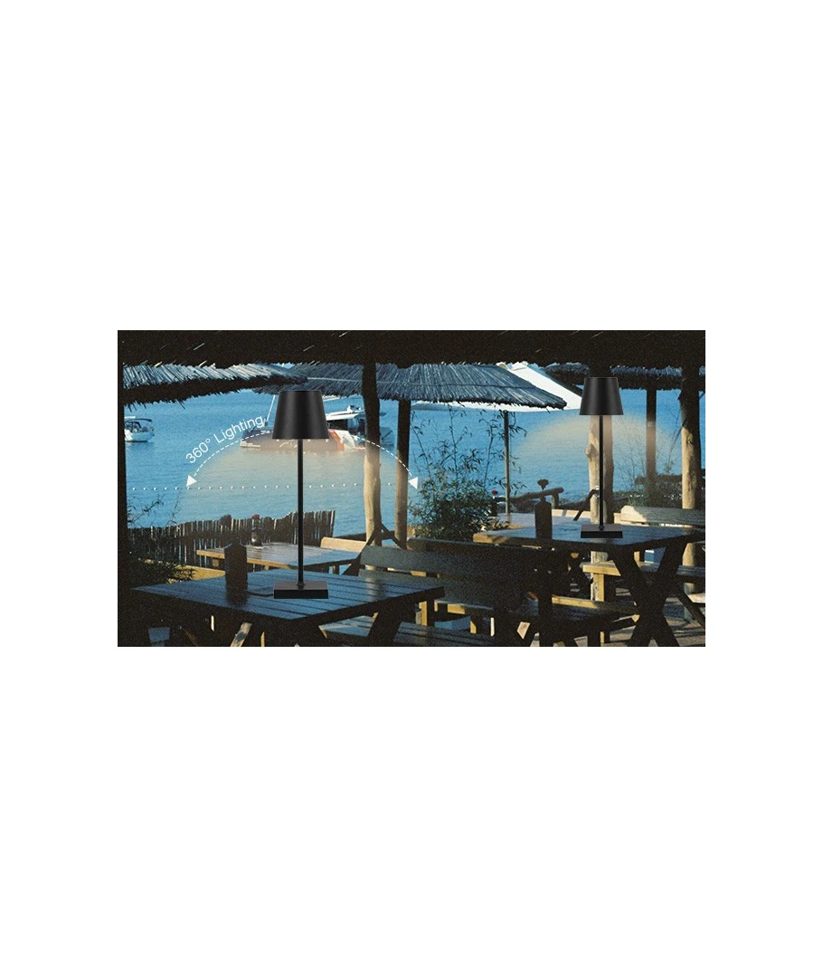 Opladelig LED bordlampet, touch dæmpbar