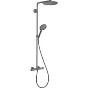 Hansgrohe Raindance Select S 240 PowderRain showerpipe, børstet sort krom