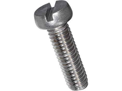 Maskinskrue, cylindrisk - M5x10mm, ligekærv (25 stk.)