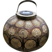 Marrakech lanterne, solcelle, Ø230, i metal