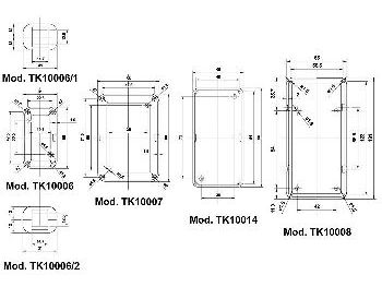 TEKO "sæbe" ABS kabinet - Sort (131x65x30,5mm)
