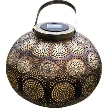 Marrakech lanterne, solcelle, Ø300, i metal