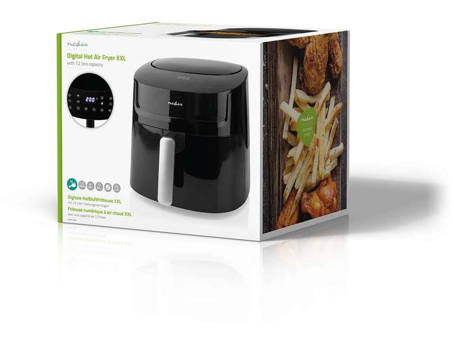 Hot AirFryer - 7,2L 240 min. timer, 8 programmer, Sort