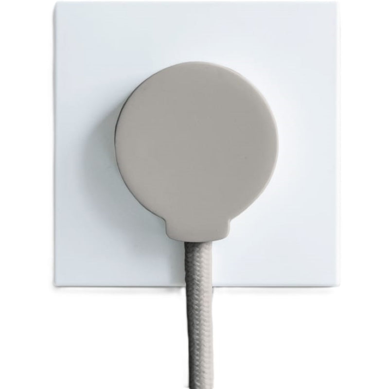 NORM flad stikprop, grå - Schuko