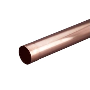 VMZINC nedløbsrør 87x0,7mmx3m rund svejst m/mf kobber