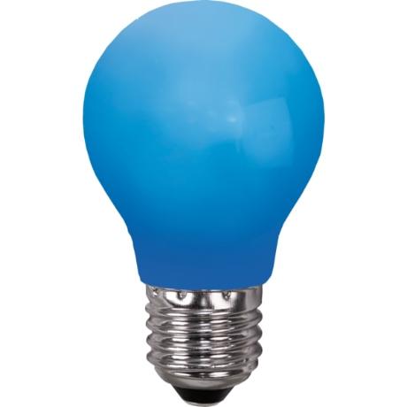Blå udendørs Ø55 IP20 LED E27 1W 360°