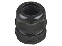 Vandtæt forskruning - M25, IP68, Sort (Ø13-18mm)