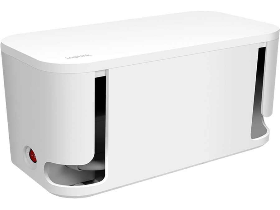 Kabelskjuler boks inkl. stikdåse - 285 x 145 x 130mm, Hvid