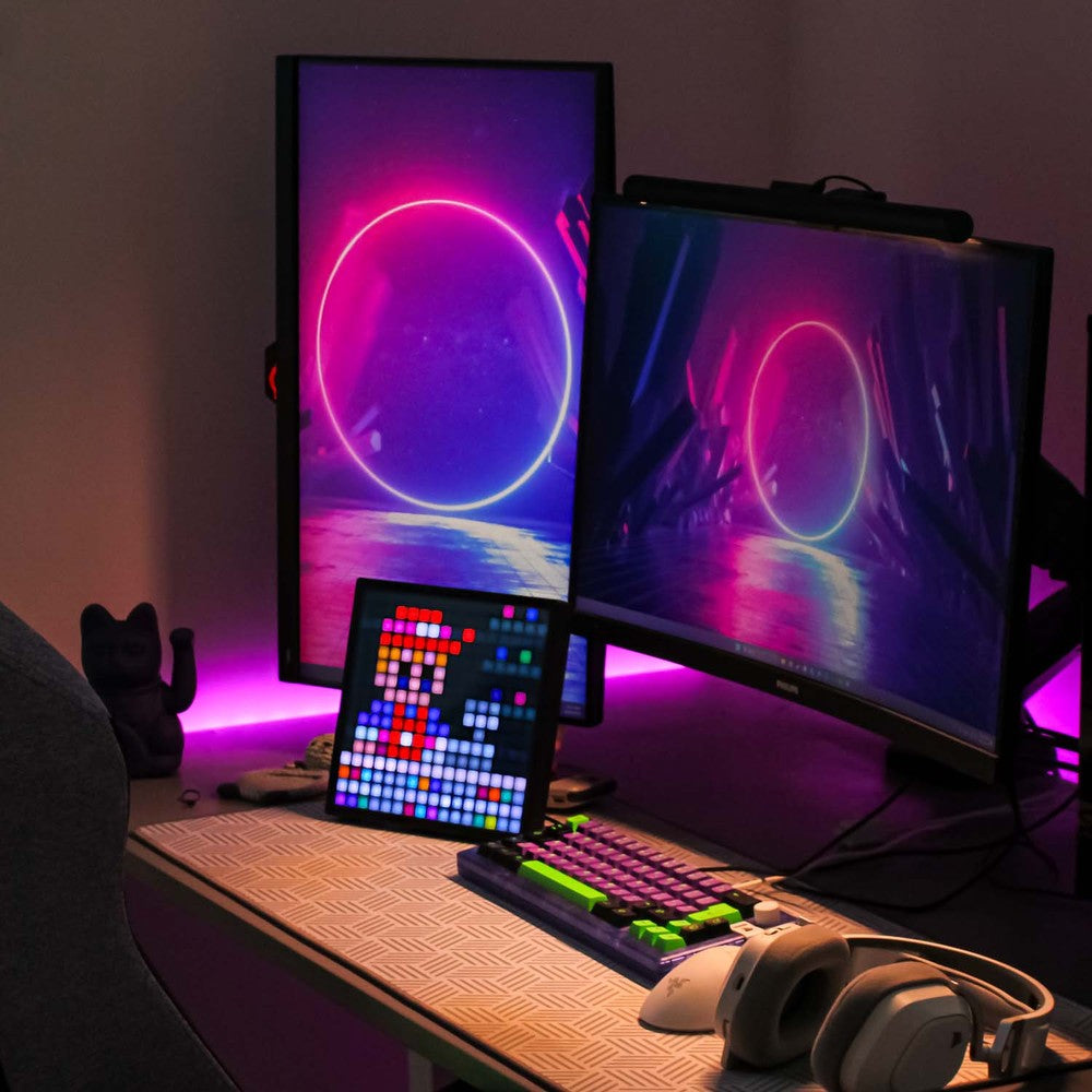 16x16 Pixel Bluetooth LED-display med 5V USB-strømforsyning - Effekt: 10W