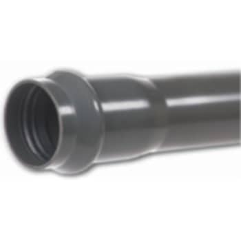 Kaczmarek 160 x 6000 mm PVC-trykrør m/mf., PN6, grå, spildevand