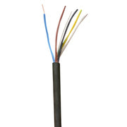 Plastkappeledning halogenfri Cca 5G0.75 sort R100
