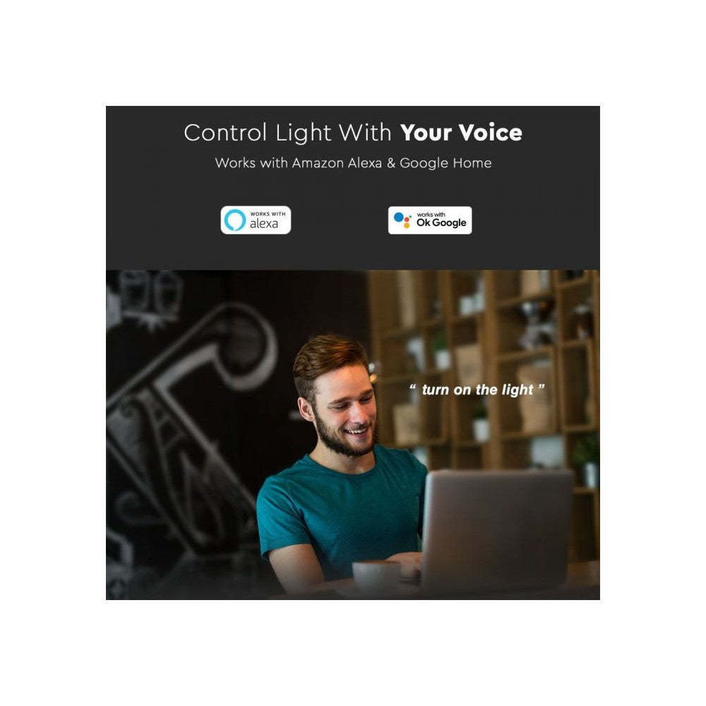 36W Loftlampe med RGB+WW+CW, Stjernebetræk - Kompatibel med Amazon Alexa og Google Home