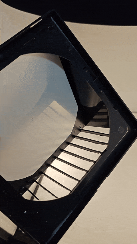 Vægrist med hætte 170x170mm, Ø80-150mm, Koksgrå